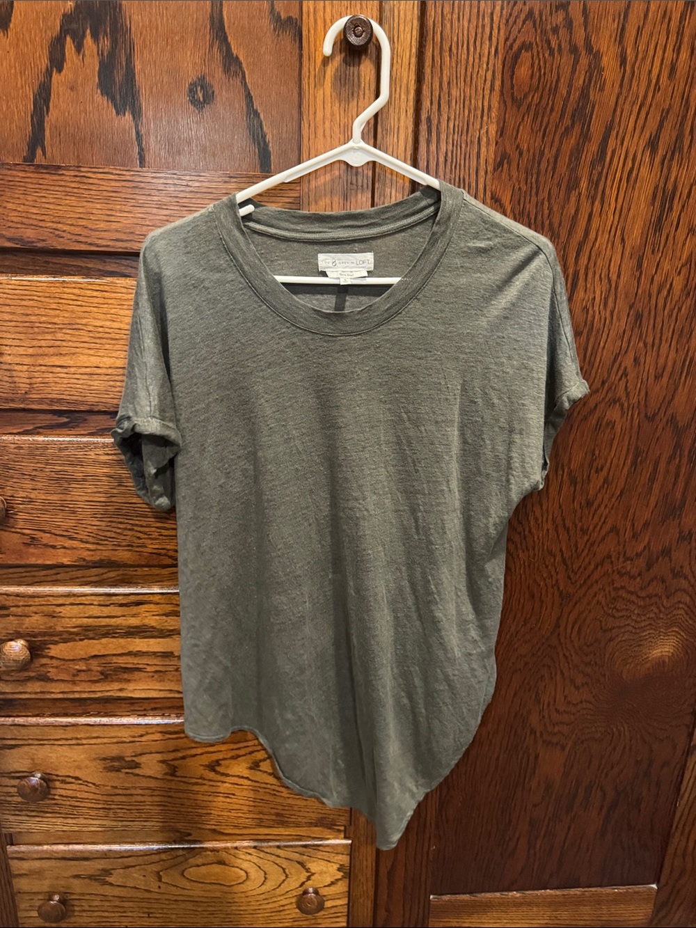 Lou & Grey Olive Green Short Sleeve Crew Tee